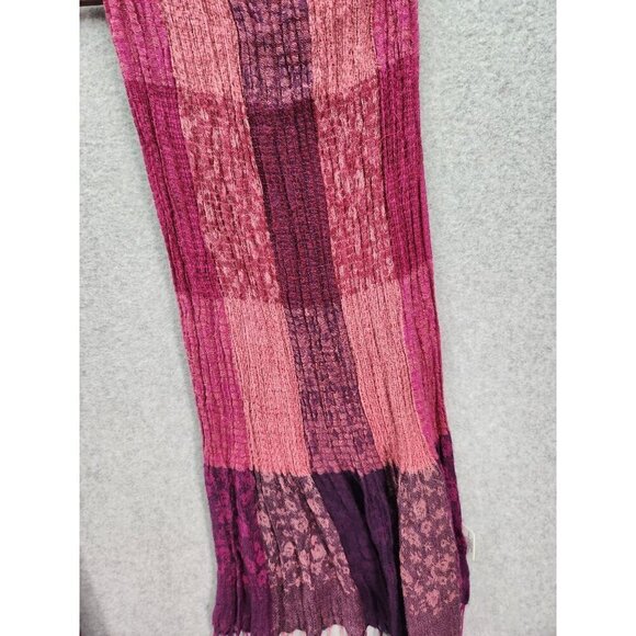 Blue Pacific Cashmere & Silk Plaid Scarf - Picture 2 of 4